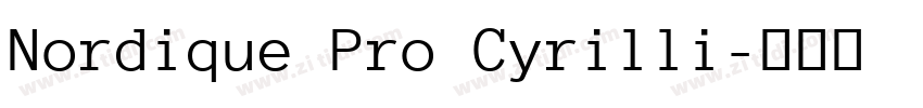 Nordique Pro Cyrilli字体转换